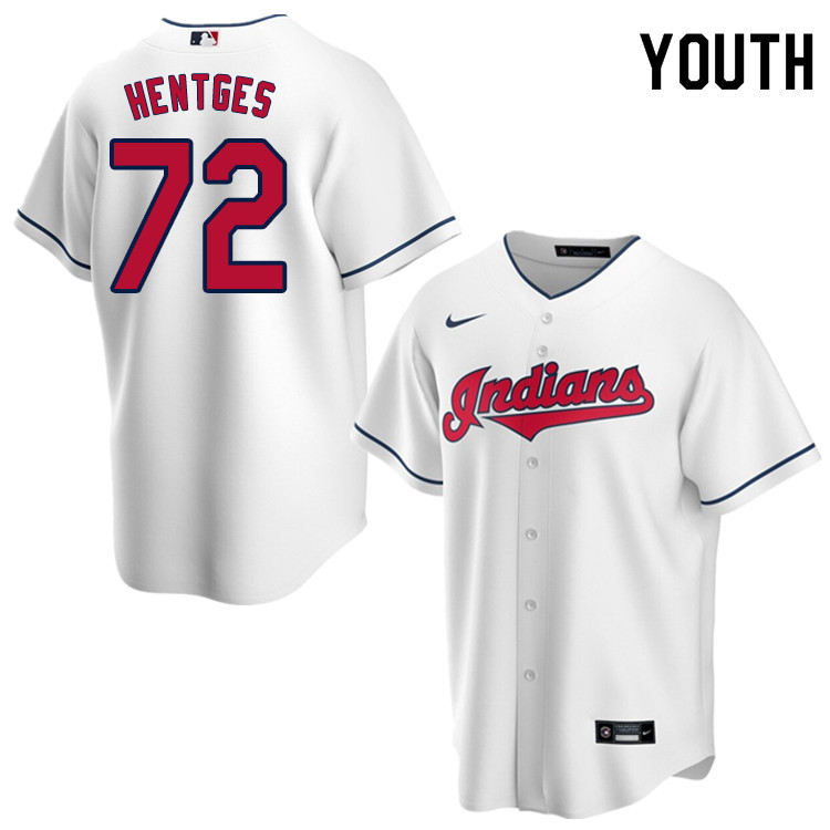 Nike Youth #72 Sam Hentges Cleveland Indians Baseball Jerseys Sale-White